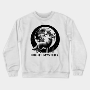 Lunar Howl - Enigmatic Wolf Crewneck Sweatshirt